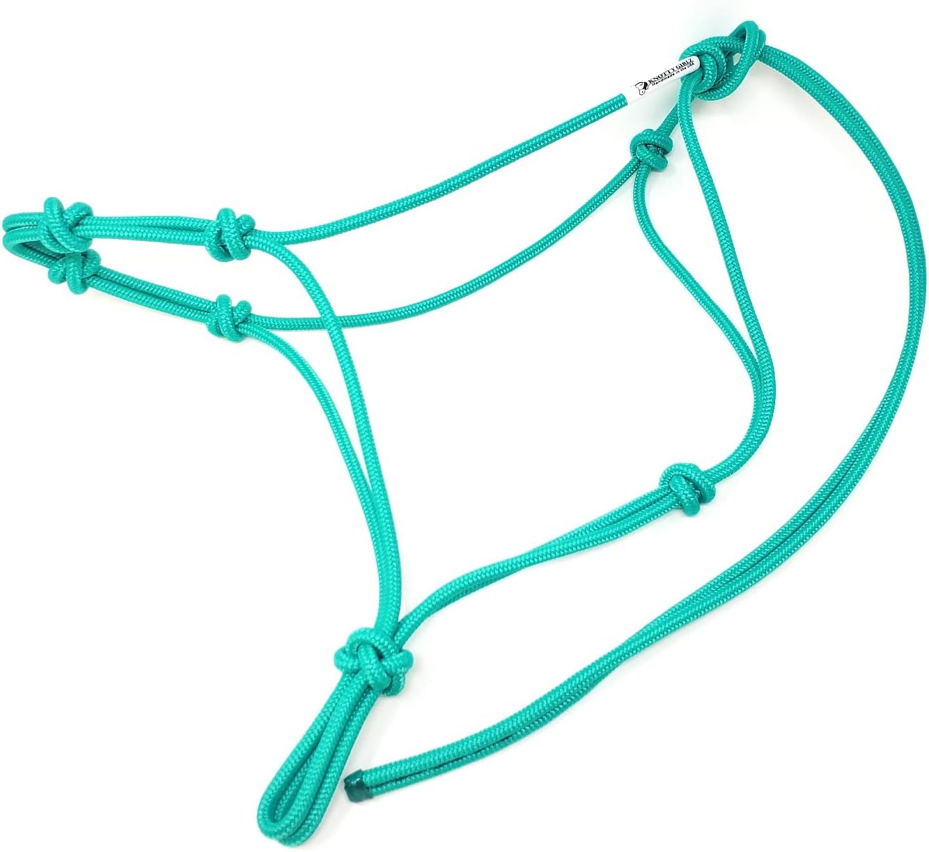 Horse Rope Training Halter - 4 Knot 1/4" Stiff Halter Cord - Used by Famous Trainers Multiple Sizes Multiple Colors