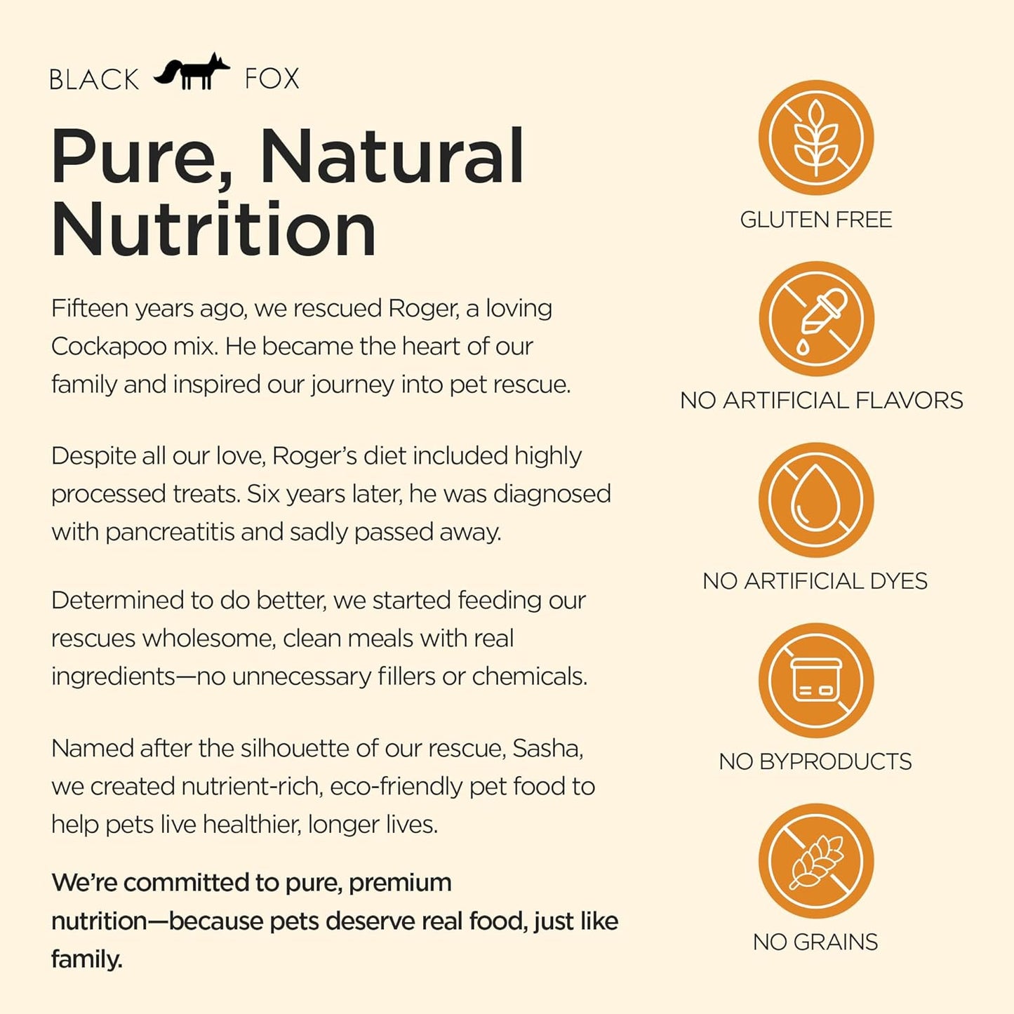 BLACK FOX Raw Freeze Dried Dog Food - Chicken & Salmon Entrée - Complete Meal - 1.1lb