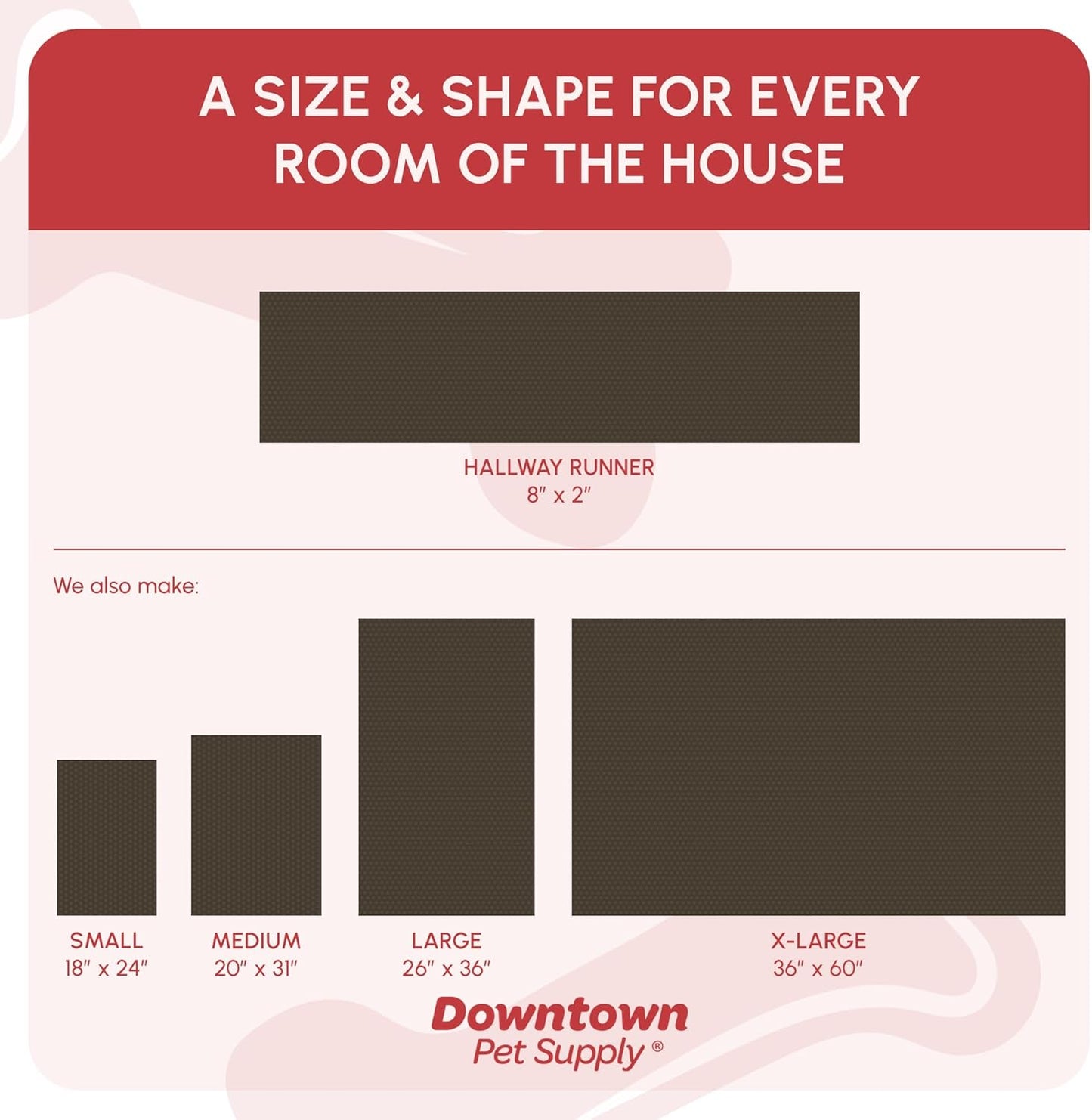 My Doggy Place Microfiber Dog Mat for Muddy Paws, 8' x 2' Oatmeal - Non-Slip, Absorbent and Quick-Drying Dog Paw Cleaning Mat, Washer and Dryer Safe - Hallway Runner