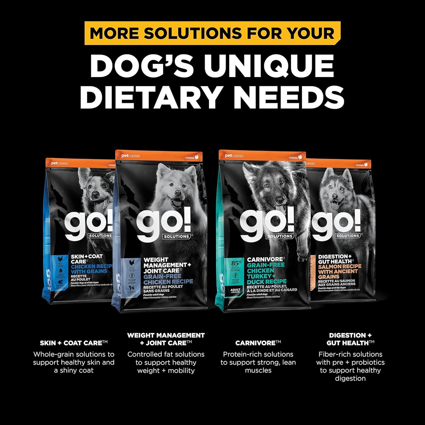 Go! Solutions Sensitivities Limited Ingredients, Grain-Free Dry Dog Food, Insect Recipe for Sensitive Stomach, 12 lb Bag