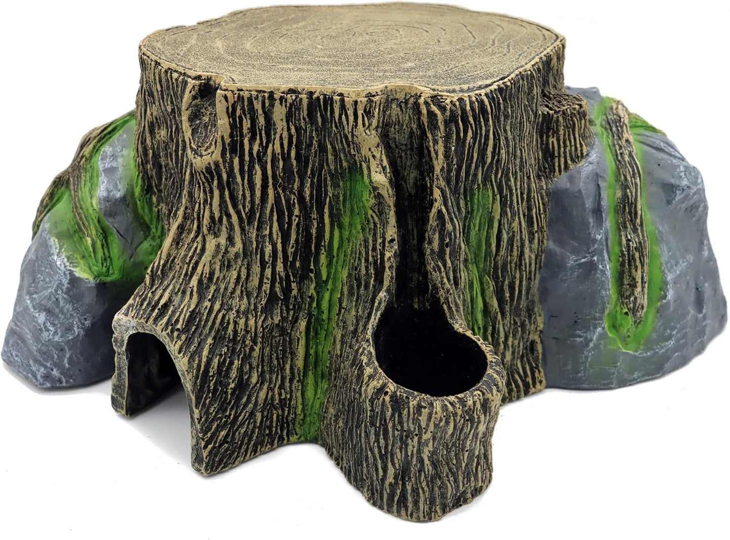 JIHAQUA Extra X Large Resin Reptile Tank Hideouts Cave Habitat Decor for Leopard Gecko Tank Accessories