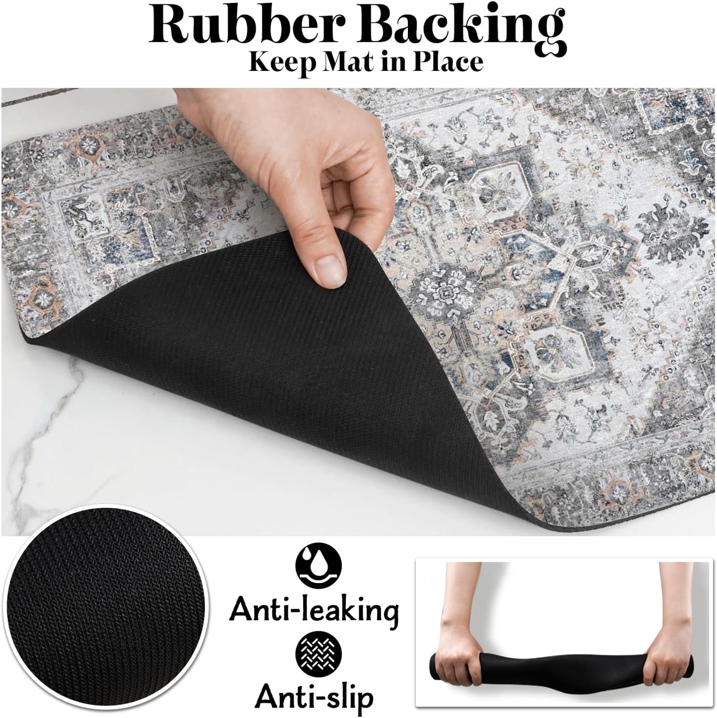 Dog Food Mats for Floors, Absorbent Dog Bowl Mat for Food and Water Dispenser Mat, Quick Dry Cat Food Mat Pet Supplies