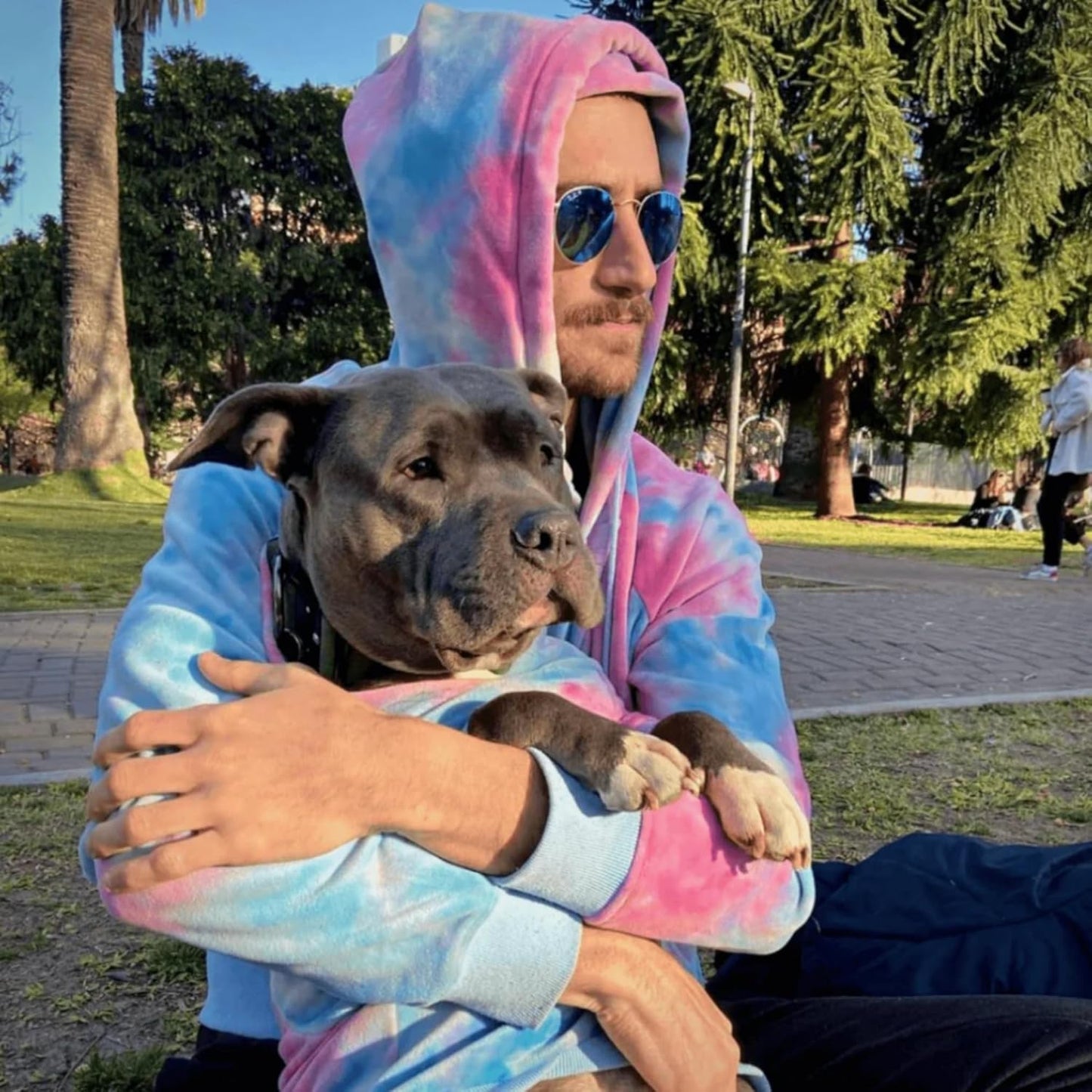 Spark Paws Dog Hoodie – Premium Dog Sweater for Small, Medium, and Large Dogs | Warm Outfits for French Bulldogs, Pitbull, Puppy, Winter Jacket Alternative - Snow Cone - XL