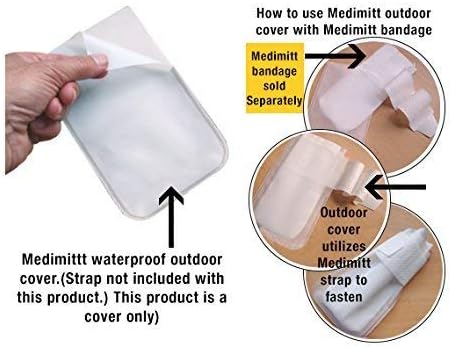 Outdoor Water Proof Cover. Slides Over MediMitts for Dogs paw (which are Sold Separately) Fastens with Medimitt Strap. Useful for hot Spots, Allergies and More. Value 20pack (Small)