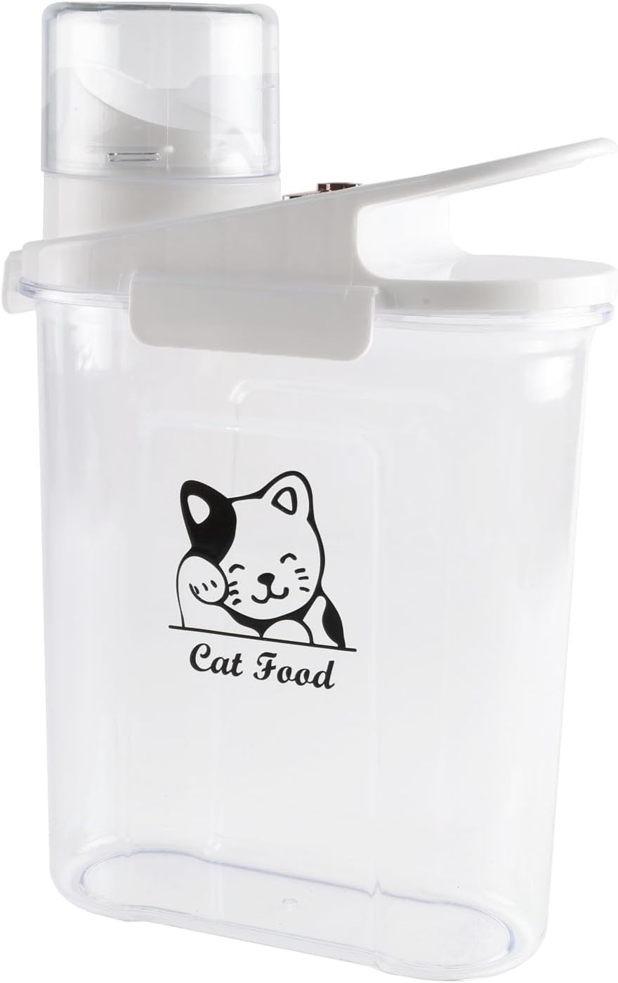 Cat Food Container,Large Capacity Cat Food Storage Container with Airtight Lid,|Portable Pet Food Storage Containers for Dog Food Storing,Canned Cats Travel| BPA Free