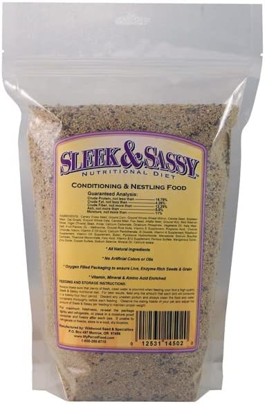 SLEEK & SASSY Conditioning & Nestling Bird Food (2 lbs.)