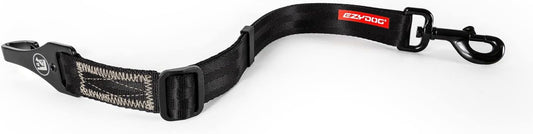 EzyDog Click ISOFIX Standard - Dog Seat Belt Car Harness Attachment for Dogs - Adjustable Dog Restraints Seatbelts for Car Travel and Safety - (17in - 26in, Black)