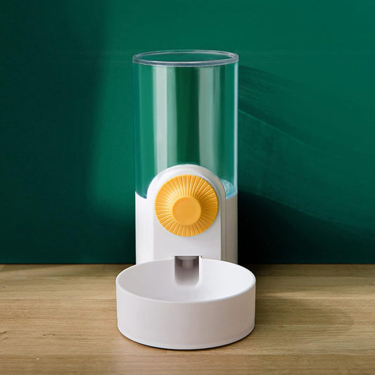 Pet Hanging Automatic Feeders Drinking Bowls 40oz, Auto Gravity Pet Feeding Water Set, Cage Pet Feeding Bowls Dispenser for Cats Dogs Puppy, Rabbit Hamsters Chinchilla Hedgehog (White-Water)