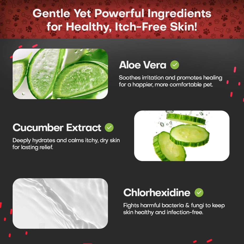 2% Chlorhexidine Wipes for Dogs 3X Larger | Yeast Infection Ringworm Fungus Hot Spot Itch Relief | Medicated Antibacterial Antifungal Extra Gentle Soothing Topical Wipes for Dog Cat | 50 Wipes