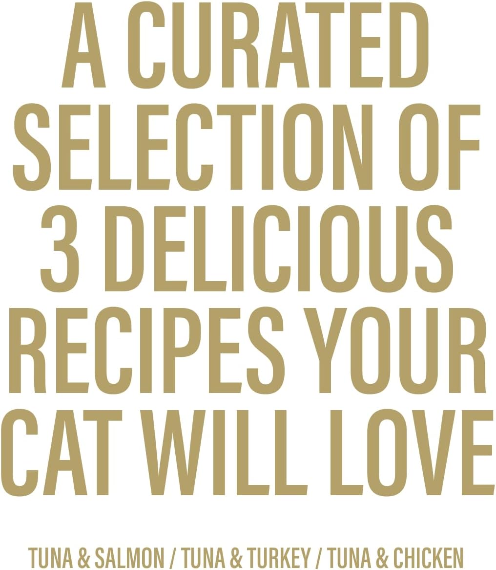 Chewer's Joy Wet Cat Food Variety Pack – 3 Flavors: Tuna & Salmon, Chicken & Turkey – Natural Pâté – High Protein – Grain Free – Complete & Balanced Nutrition – 12 Cans (3 oz)