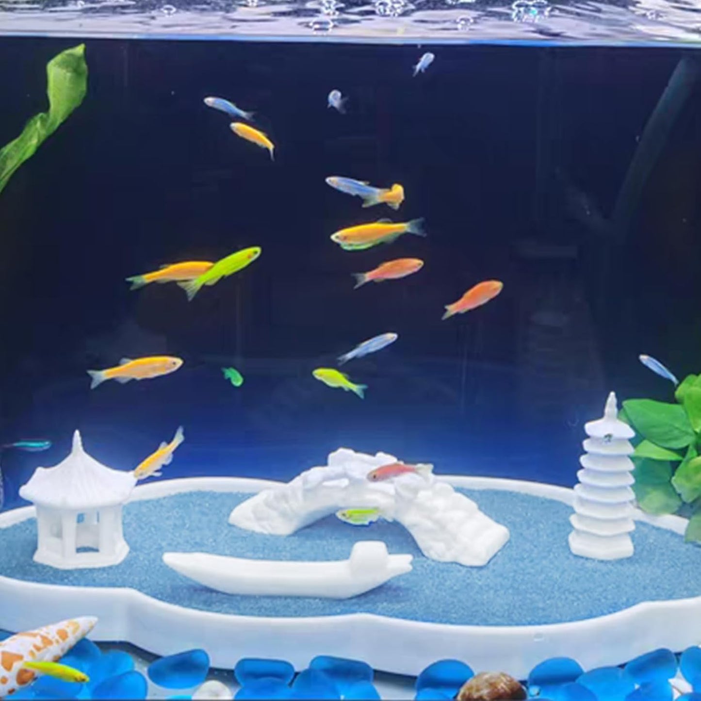 20 lbs Aquarium Blue Sand, 0.4-0.8 mm Decorative Sand for Aquarium, Fish Tank, Candle, Vase, Wedding Ceremony, Arts Crafts and Bowl Fillers