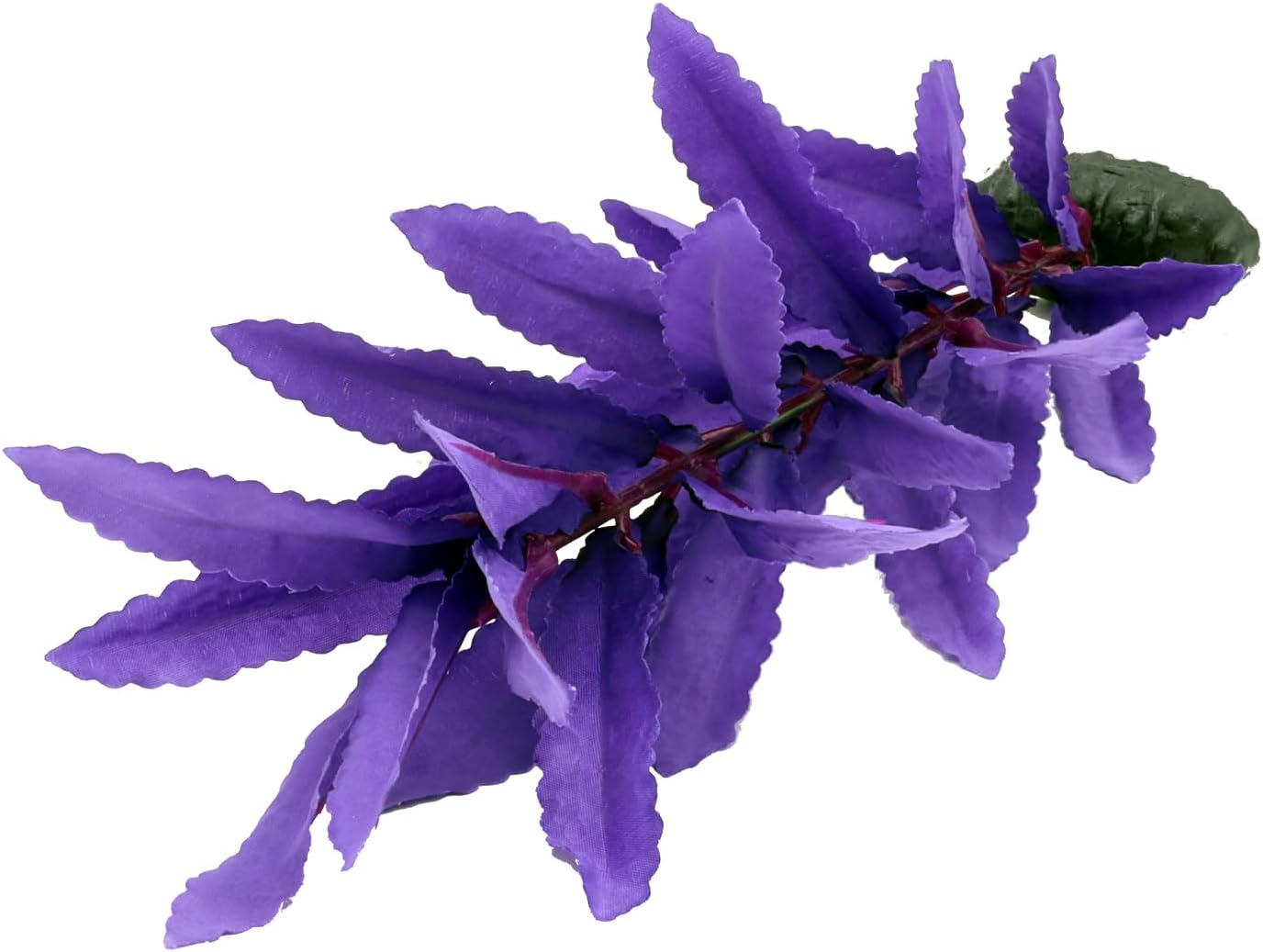 2-Pack 12 Inch Aquarium Silk Aquarium Plants, Artificial Plastic Plant for Small Tank, Goldfish, Fish Hides (Purple, 12 Inch)