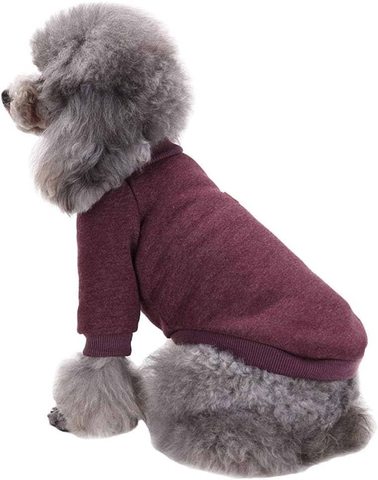 Jecikelon Dog Clothes Dogs Sweater Soft Puppies Clothing Winter Puppy Sweaters Warm Outfit for Dogs Small XXS XS Cat Apparel (Brown, XX-Small)