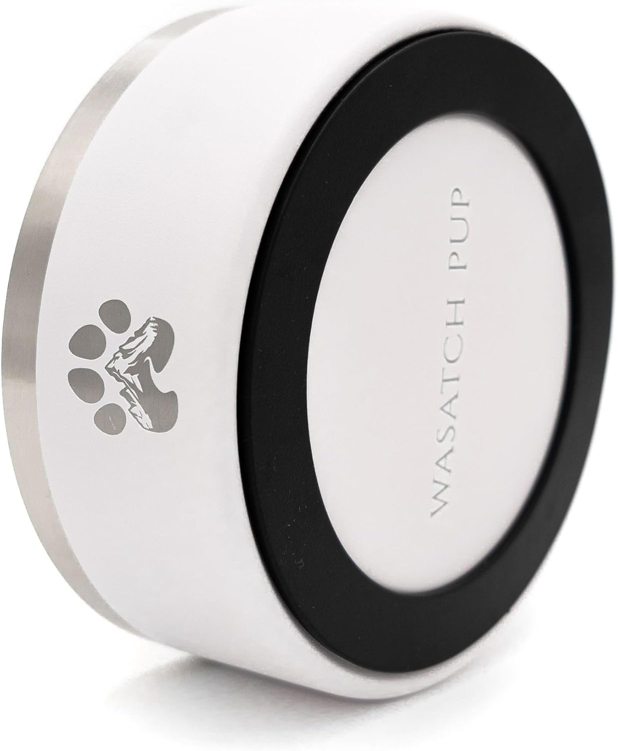 Stainless Steel Dog Bowl for Small-Large Dogs | Double Wall Insulated, Non-Slip Base Heavy Duty Water and Food Bowls for Dogs & Cats | Pet Safe BPA Free & Dishwasher Safe | 32 Oz - White