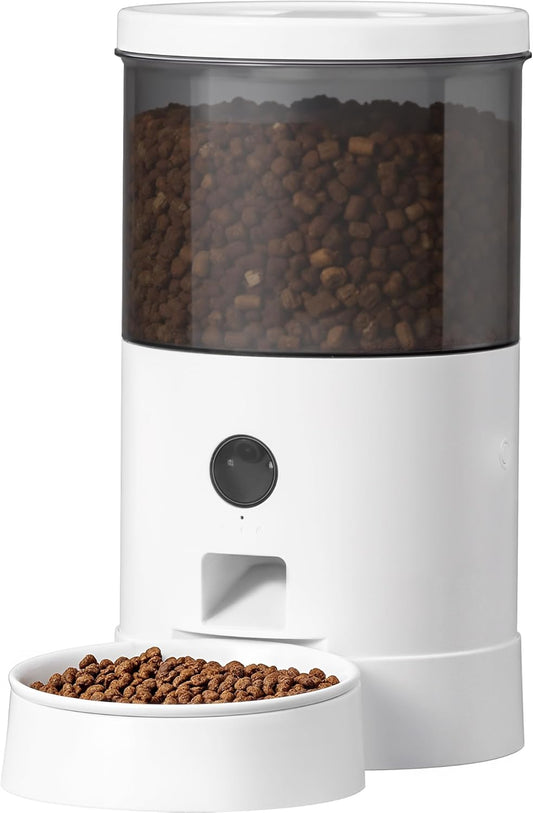 Warcat Vacuum Automatic Smart Cat Feeder with Timed Remote Control & Visual Monitoring, APP-Enabled Pet Food Dispenser for Cats, Dogs & Small Animals, Automatic Feeding Solution