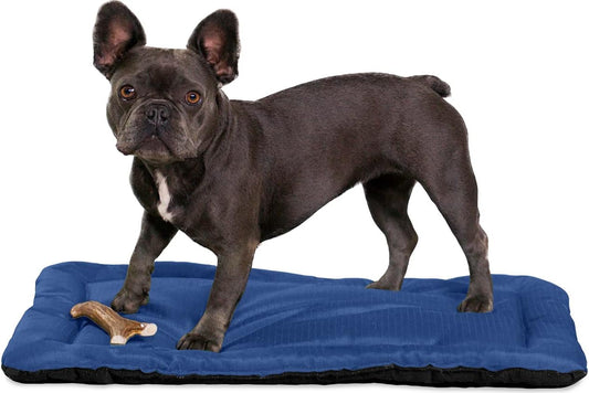 K9 Ballistics Tough Ripstop Dog Crate Pad - Durable & Machine Washable with Non-Skid Bottom and 120-Day Warranty, Fits 24" Wire Crates - X-Small, Blue Quartz