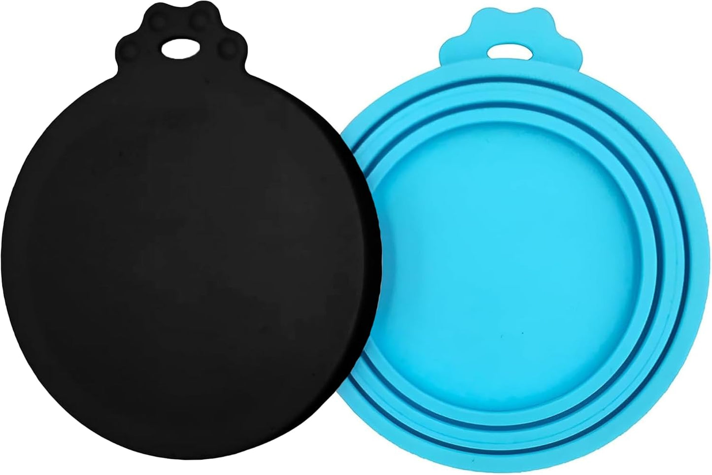 3 Pack Pet Food Can Covers, Silicone Universal Can Lids for Dog & Cat Food, BPA Free, One Fit Most Standard Size Can Lids Top Blue/Green/Black