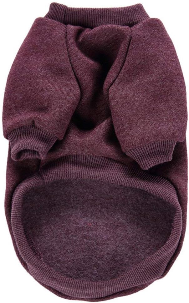 Jecikelon Dog Clothes Dogs Sweater Soft Puppies Clothing Winter Puppy Sweaters Warm Outfit for Dogs Small XXS XS Cat Apparel (Brown, XL)