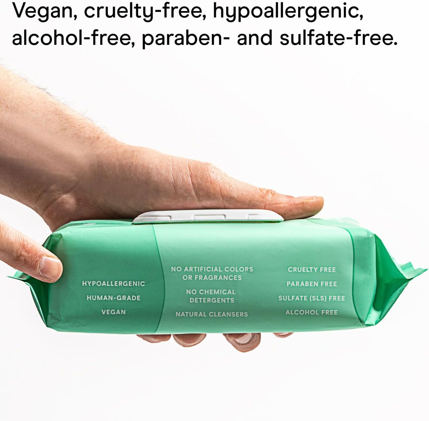 Wild One, Eucalyptus Natural Dog Grooming Wipes, Cruelty-free, resealable lid, 70 wipes per pouch, 210 Count