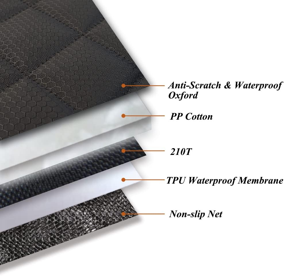 Paw Jamboree 2PCS Dog Car Front Seat Covers Scratch-Proof Pet Car Seat Cover Non-Slip Car Seat Protector for Dogs Bucket Seat Cover for Trucks, Cars & SUVs