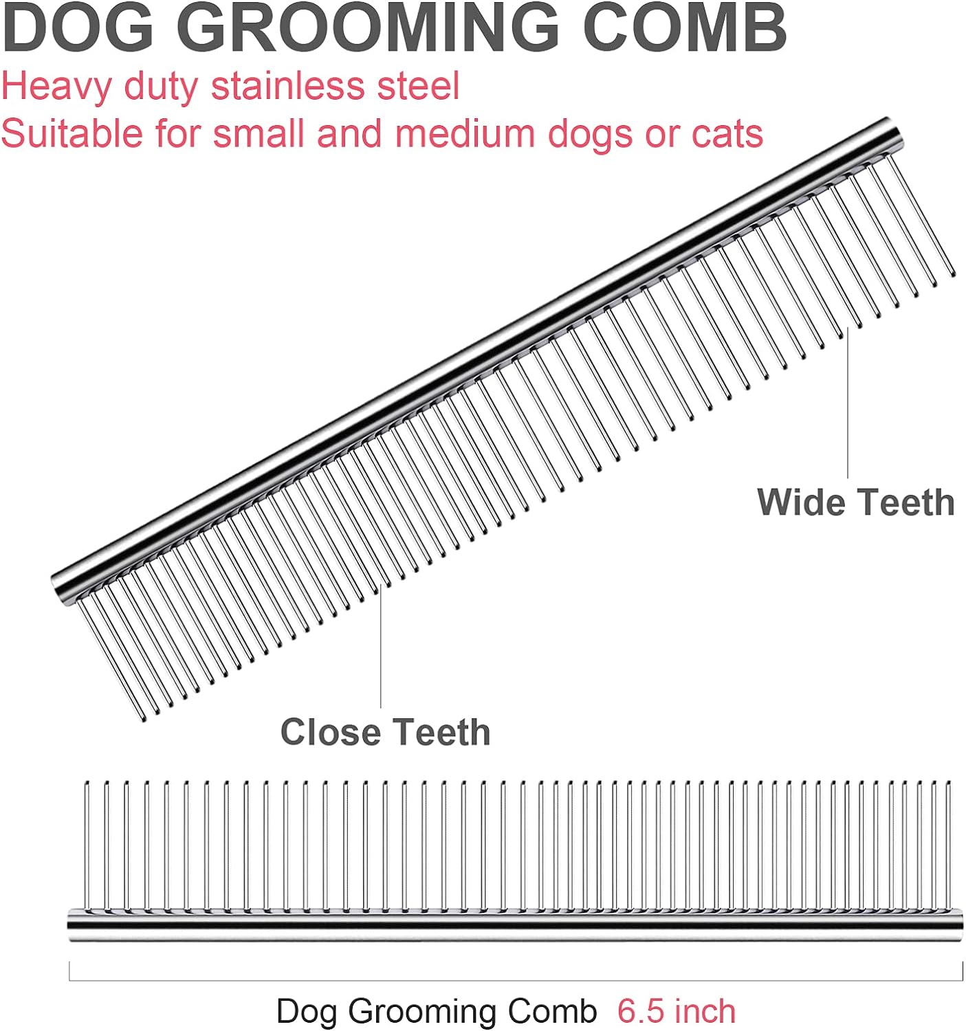 Professional Dog Grooming Scissors Kit, Titanium Coated Dog Scissors for Grooming, Grooming Shears Kit for Dogs Cat At Home (Pink 5 in 1)