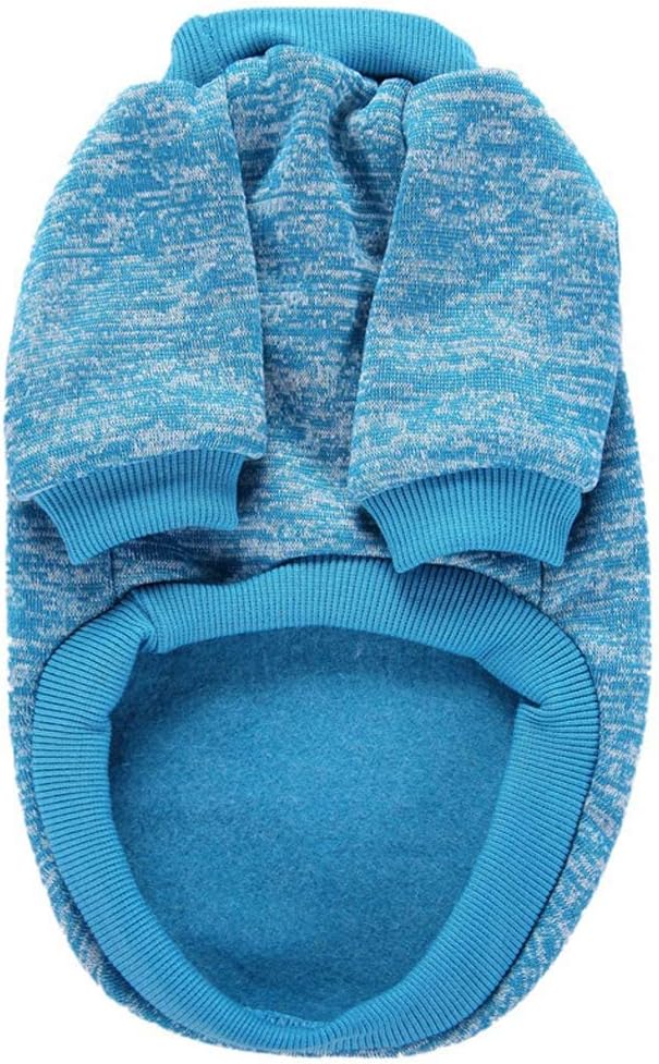 Jecikelon Dog Clothes Dogs Sweater Soft Puppies Clothing Winter Puppy Sweaters Warm Outfit for Dogs Small XXS XS Cat Apparel (X-Large, Light Blue)