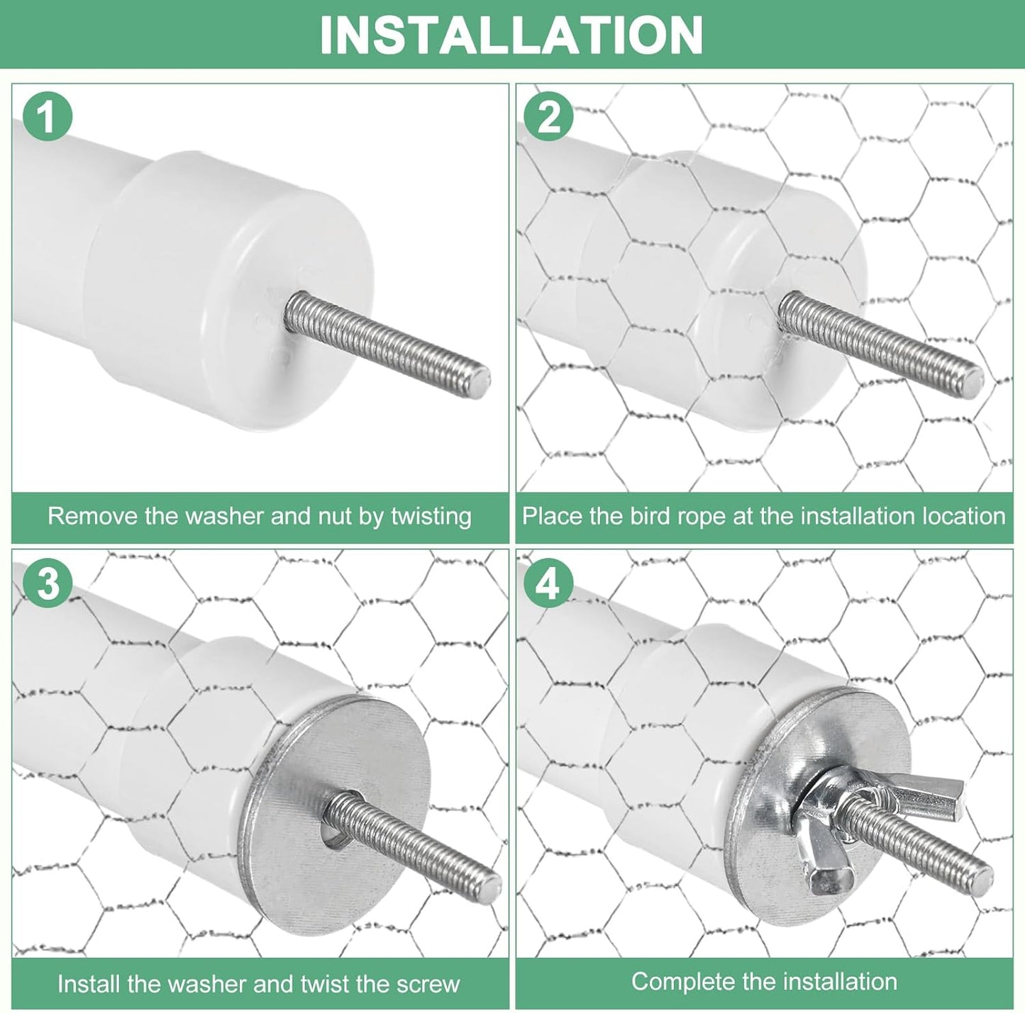 2-Pack Rope Perches for Bird Cages, 13.8 in Length Comfort Grip Flexible Rope Perch Beak & Paw Grinding for Parrots/Cockatiels/Parakeets, Bird Platform Sand [Pink Cyan]