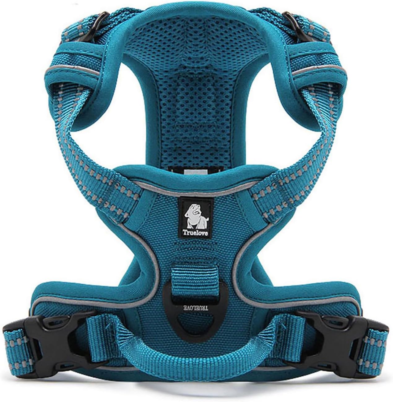 TRUE LOVE Truelove Adjustable No-Pull Dog Harness Reflective Pup Vest Harnesses Comfortable Control Brilliant Colors TLH5651(Blue,L)