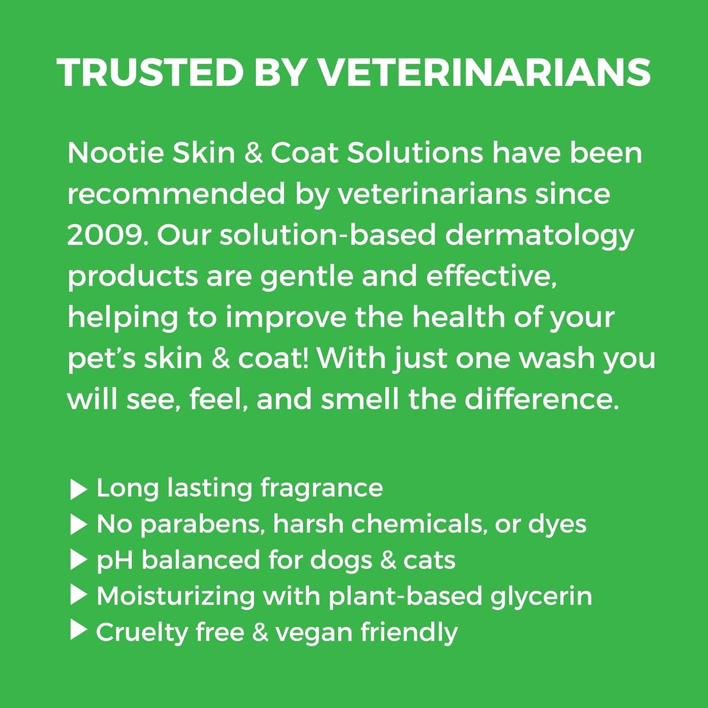 Nootie - Pet Shampoo for Sensitive Skin - Revitalizes Dry Skin & Coat - Natural Ingredients - Gentle Dog Shampoo - Cleans & Conditions