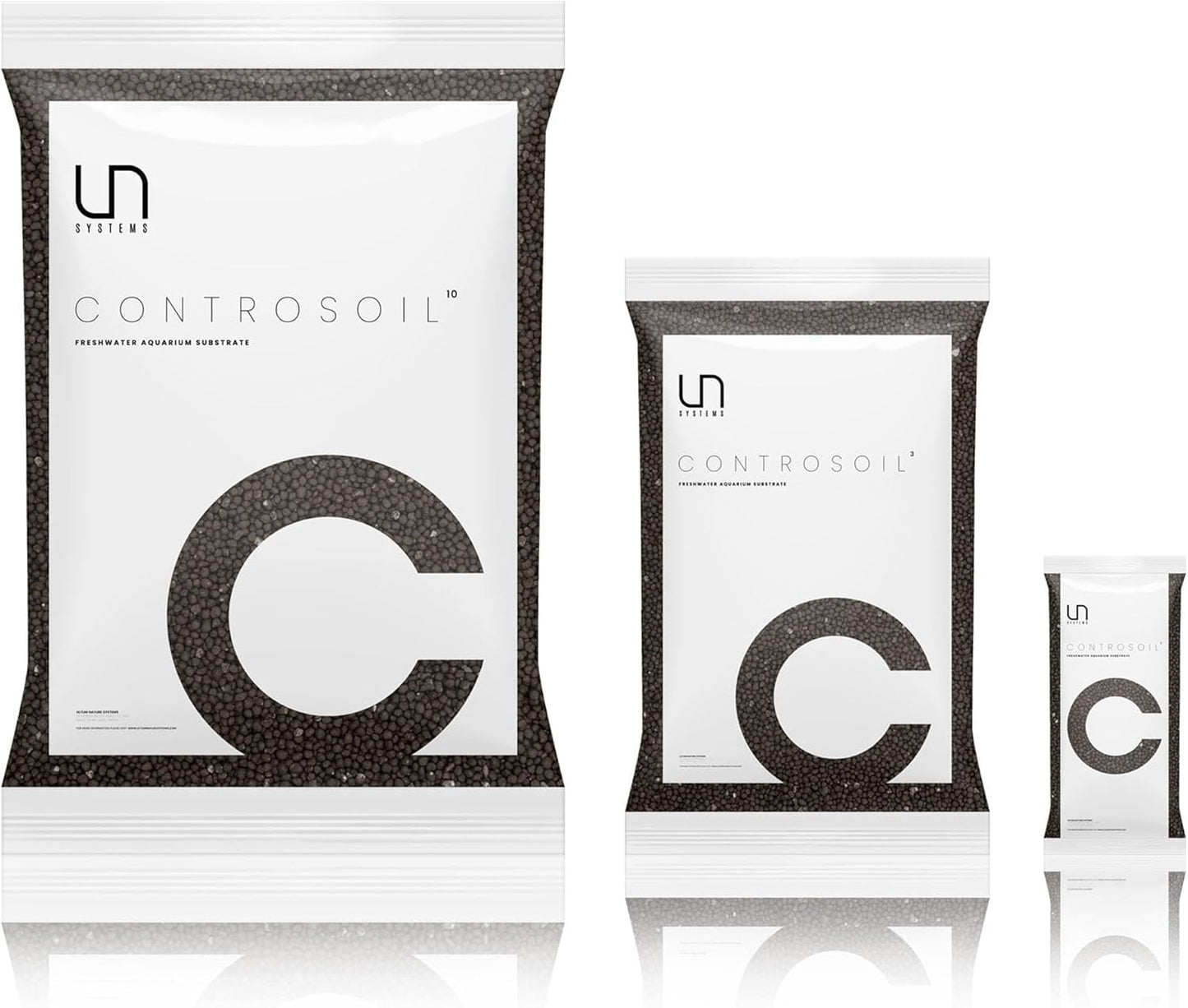 Ultum Nature Systems Controsoil - Freshwater Aqua Soil Substrate for Fish, Shrimp, Live Plant Propagation and Aquascaping - 6.8pH Low Ammonia, Volcanic Ash - Black, Normal (1 Liter | 2LB)