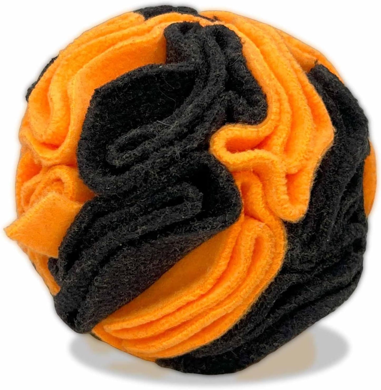 Glory To Dog Puppy and Small Breed Snuffle Interactive Foraging Dog Puzzle Ball Toy Halloween Orange and Black