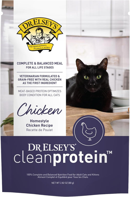 Dr. Elsey's Clean Protein Chicken Home Style Recipe All-Meat Pouch (Pack of 12)