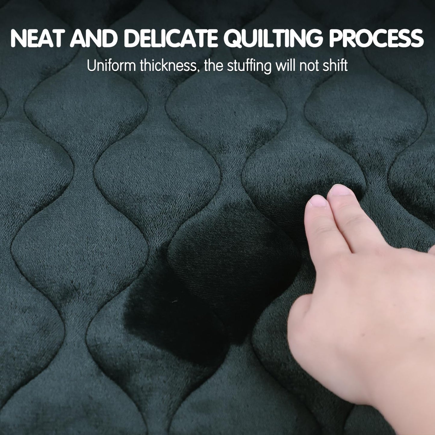 furrybaby Dog Bed Mat Flat Crate Mat with Anti-Slip Bottom Machine Washable Pet Kennel Pad for Dog Sleeping (L 42x28'', Grey Mat)