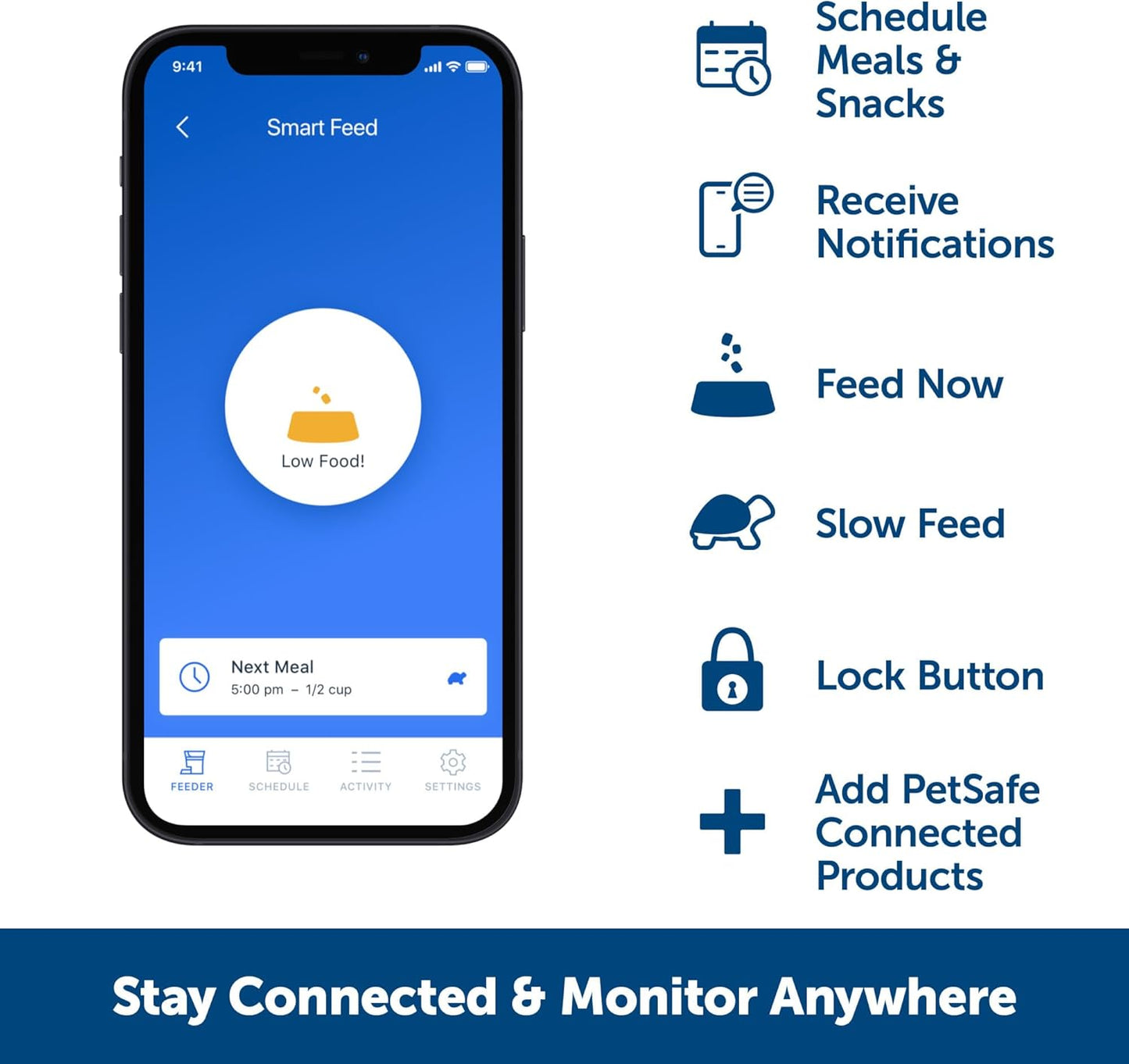 PetSafe Smart Feed - Electronic Pet Feeder for Cats & Dogs - 6L/24 Cup Capacity - Programmable Mealtimes - Alexa, Apple & Android Compatible - Backup Batteries Ensure Meal Delivery During Power Outage