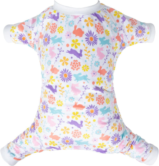 CuteBone Small Dogs Outfit Soft Puppy Onesies Pjs Dog Easter Rabbit Pajamas Pet Coat Cat Apparel Comfy Doggie Jumpsuit Bodysuit for All Seasons P276L