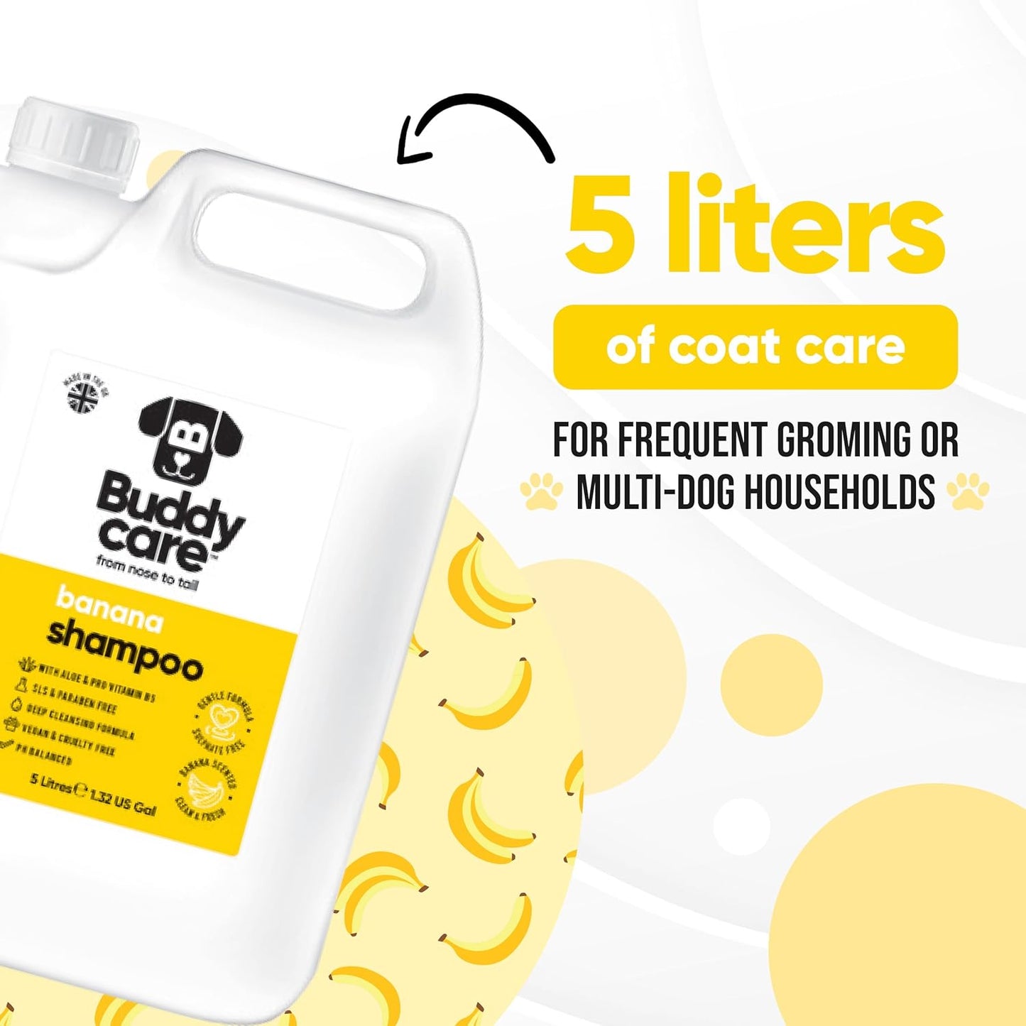 Banana Dog Shampoo & Conditioner by Buddycare (169.07oz)