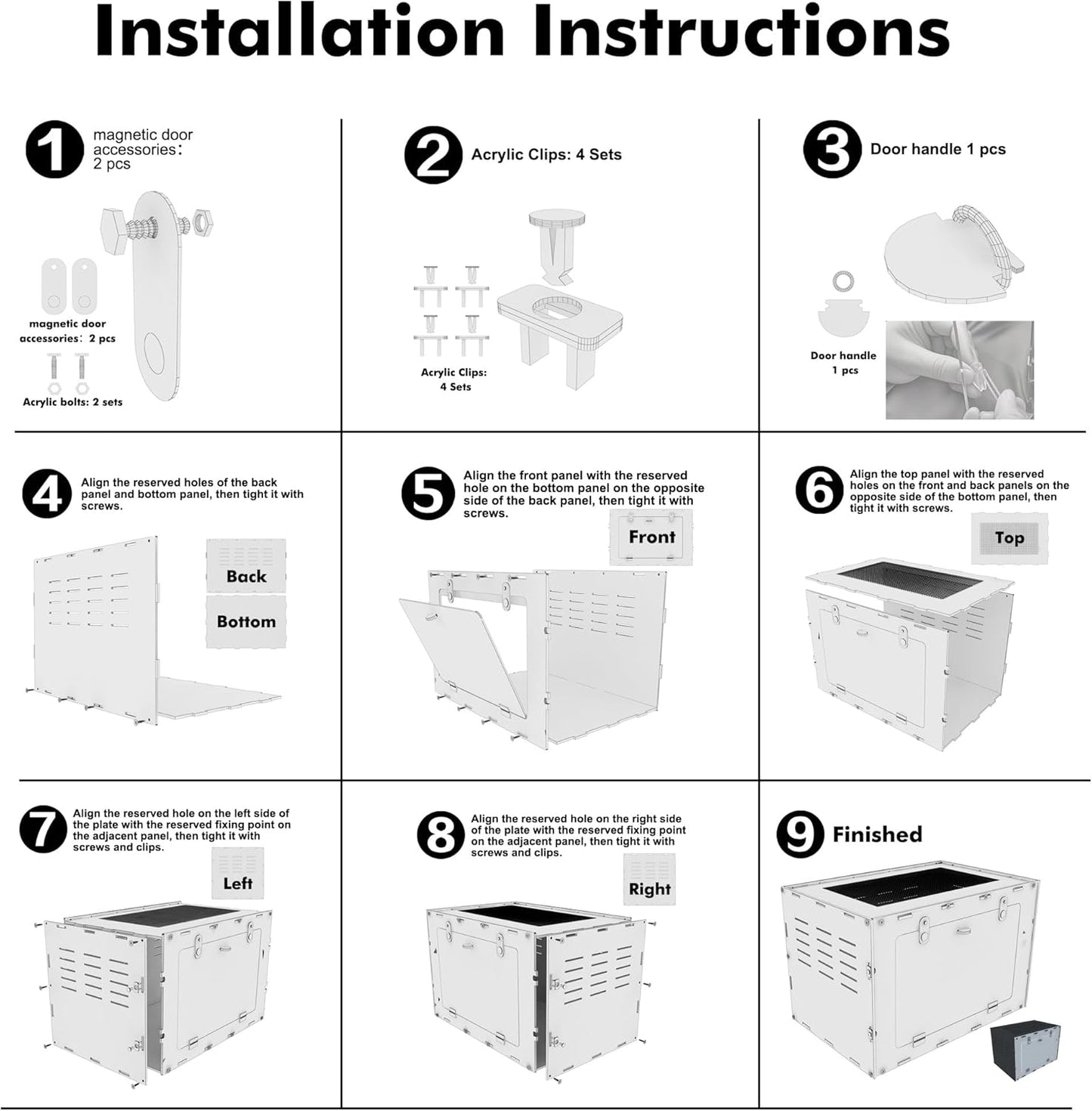 10 Gallon Reptile Tank – Reptile Enclosure for Leopard Geckos, Snakes & Bearded Dragons – Lizard Tank, Hermit Crab & Gecko Habitat