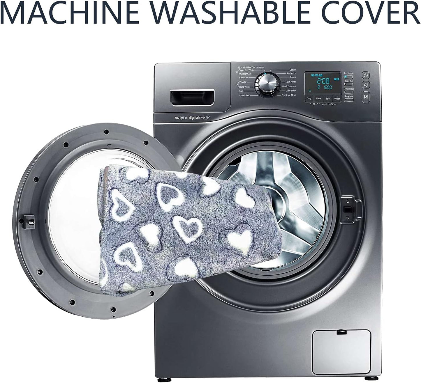 VANKEAN Stylish Dog Bed for Crate - Reversible Cool & Warm, Waterproof Inner, Firm Support, Machine Washable, XXL to Small, Grey