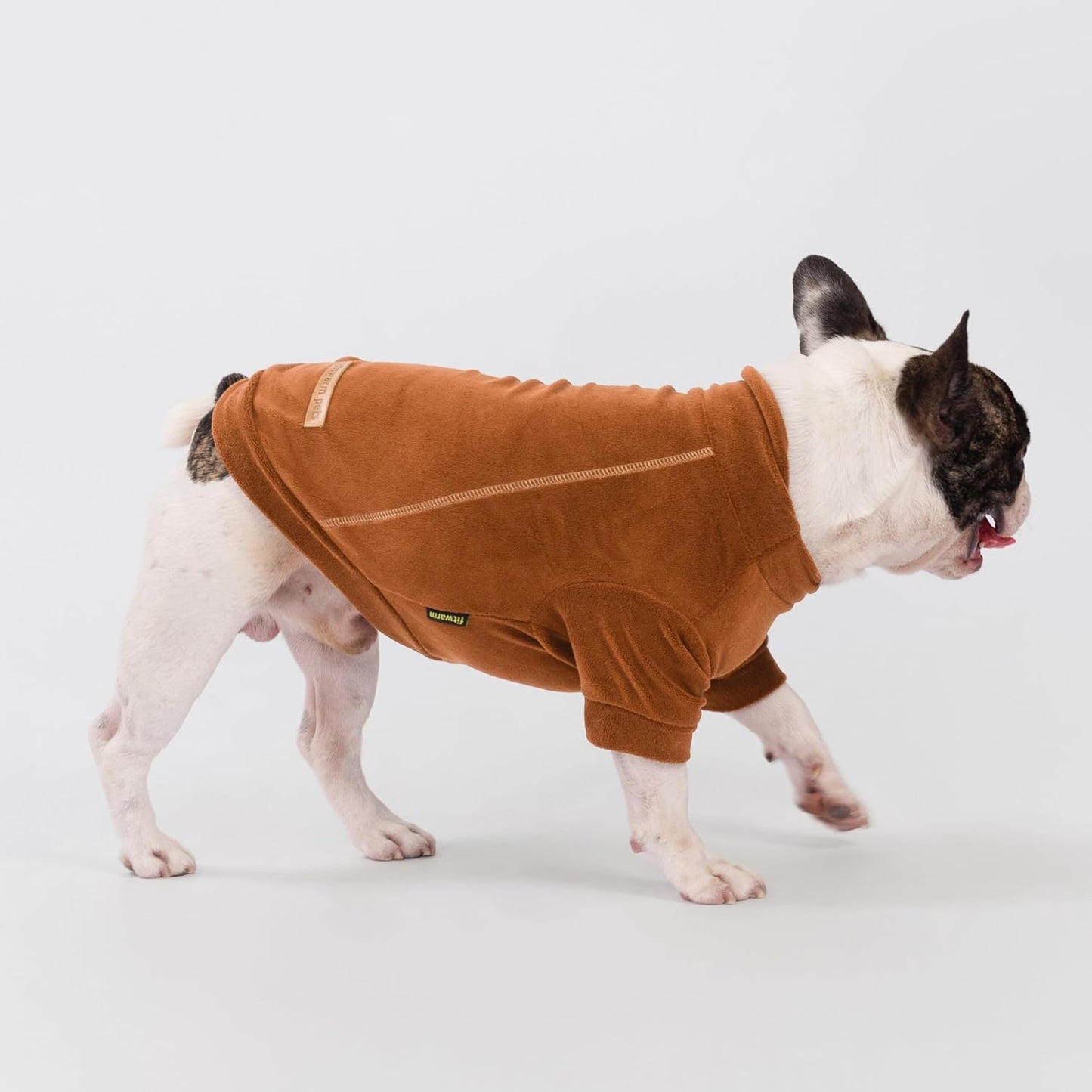 Fitwarm 3 Pack Classic Fleece Dog Sweater, Turtleneck Dog Sweatshirt, Winter Clothes for Small Dogs Boy Girl, Pet Pullover Jumper, Cat Apparel, Orange, Yellow, Coffee, XL