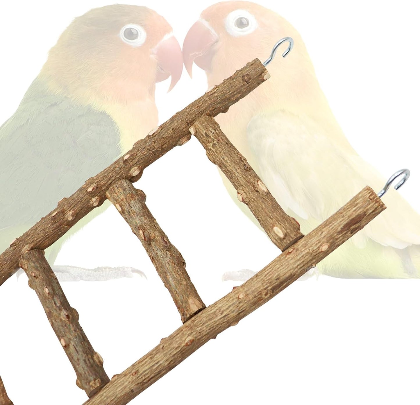 Bird Ladder Toy, Natural Pepper Wood Parrot Ladder, 5-Step Bird Climbing Toys, Bird Chewing Toys, Bird Cage Accessories, Suitable for Birds Parrots Parakeets Cockatiels