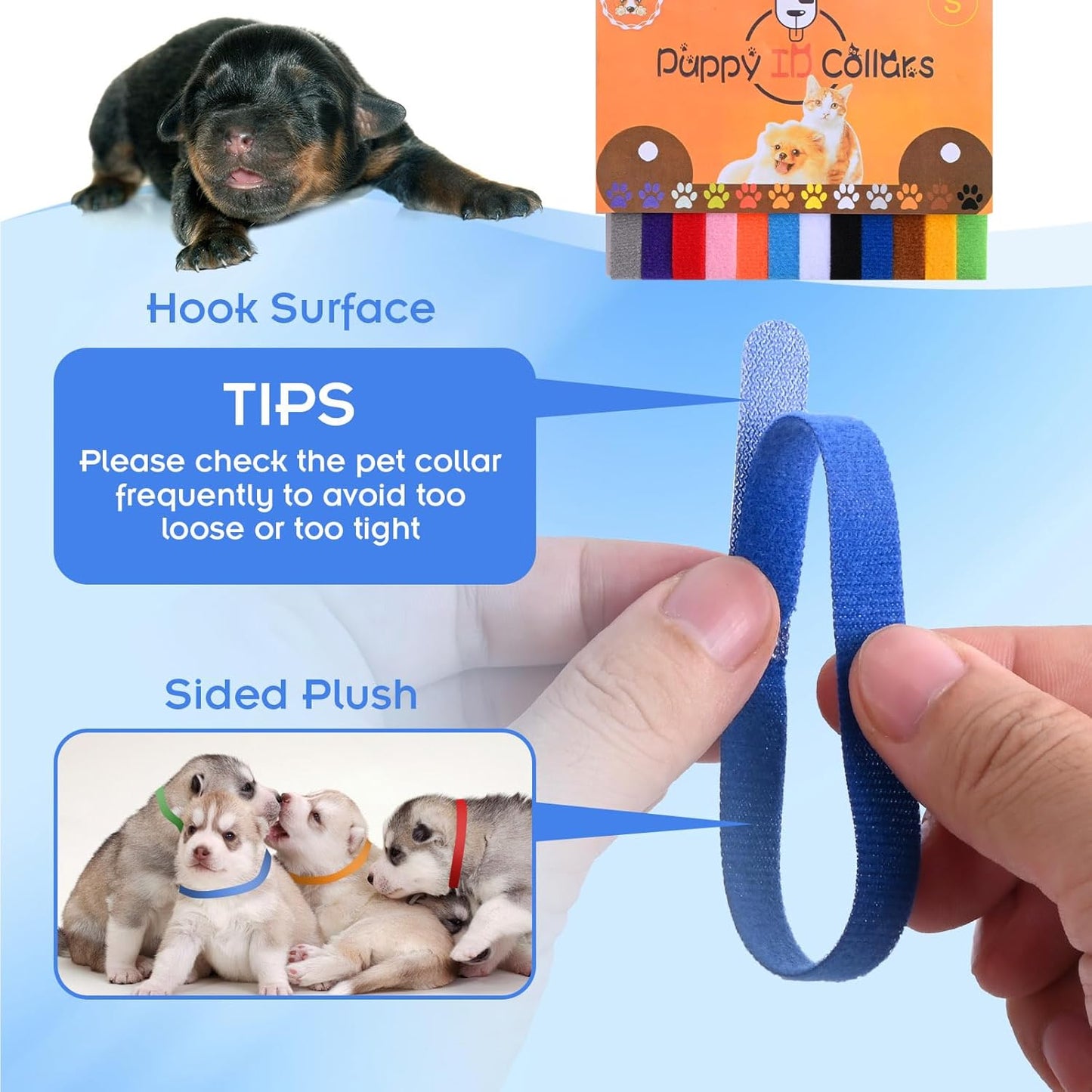 Puppy Kitten Whelping Kit,Birthing Supplies for Newborn Puppies and Kittens for Keeping Kitten Dogs Cats Feeding Sets Supplies Includes Whelping Collars Record