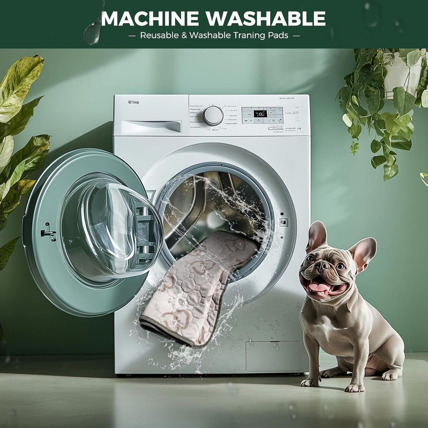 FXW Washable Pee Pads for Dogs, Puppy Pads with Super Absorbent, Specifically Designed for FXW Rollick/Homeplus 24inch 8 Panels Dog Playpen, 29" Octagon, Khaki, 1 Pack