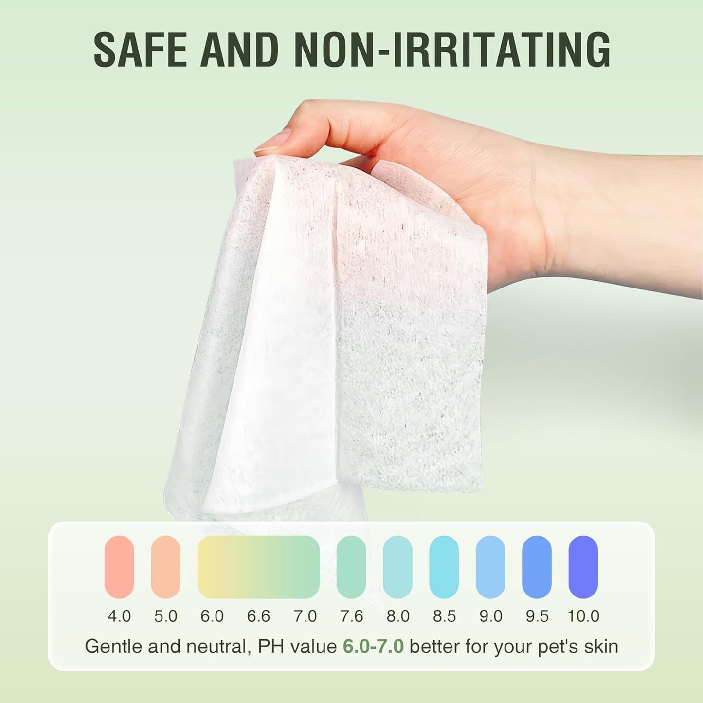 Pet Wipes -Cleaning and Grooming for All Pets, Alcohol-Free Portable Pack, Gentle for Face, Body, Paws and Butt-Thick Nonwoven Fabric-320 Count