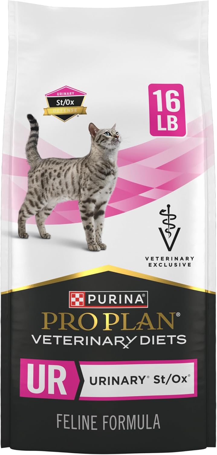 Pro Plan Veterinary Diets Purina UR Urinary St/Ox Feline Formula Dry Cat Food - 16 lb. Bag