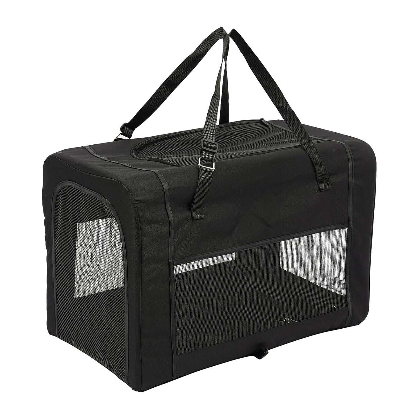 Double Pet Stroller with Detachable Carriers, Large Cat & Dog Stroller with 4 Wheels, Foldable Pet Strollers Small & Medium Dogs Cats 77lbs (Black)