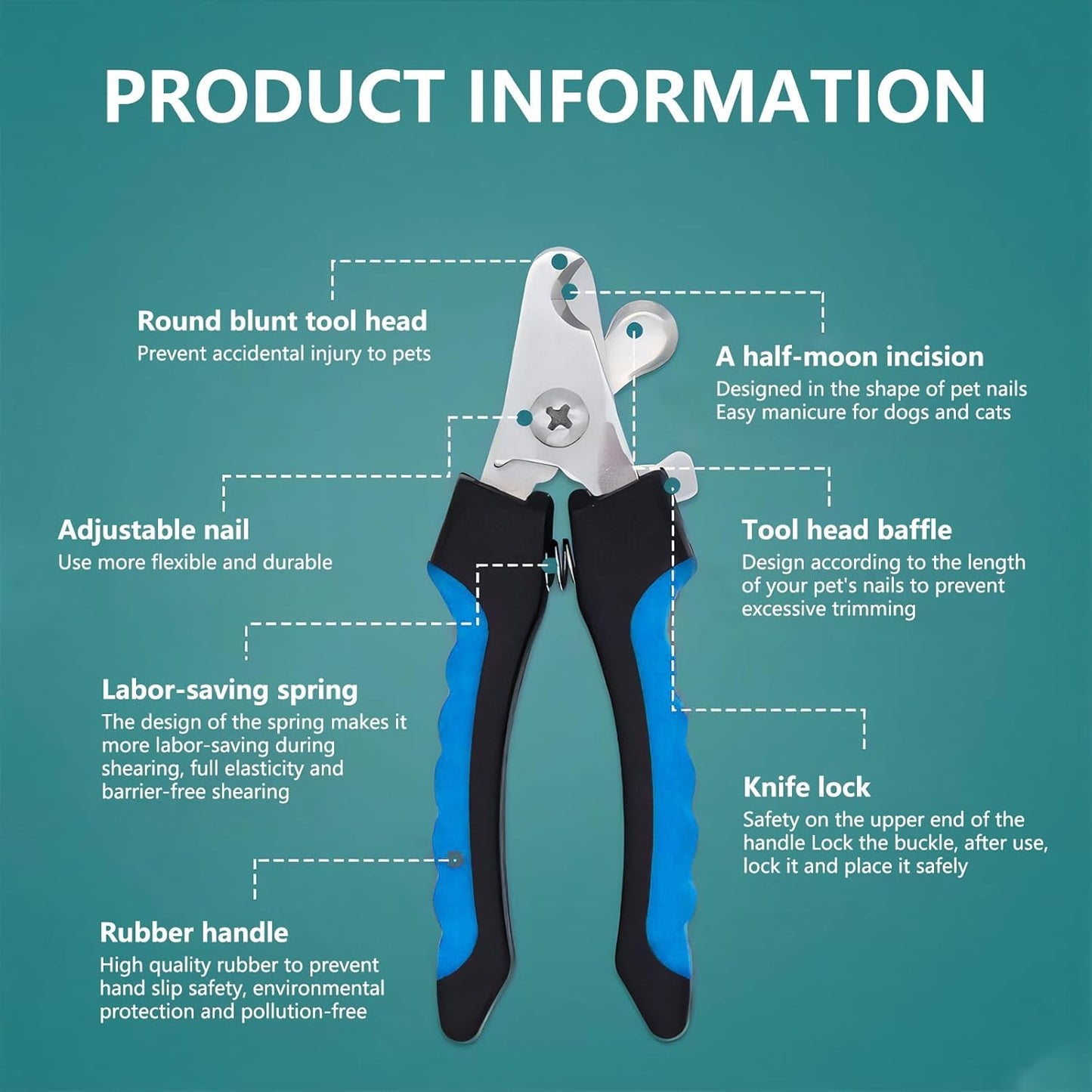 Cat Dog Specific Nail Clipper, Avoiding Excessive Cutting, Suitable for Beginners. It Can Also be Used for Small Animals Such as Birds, Hamsters, Rabbits, Hedgehogs, Ferrets, Guinea Pigs, Etc.