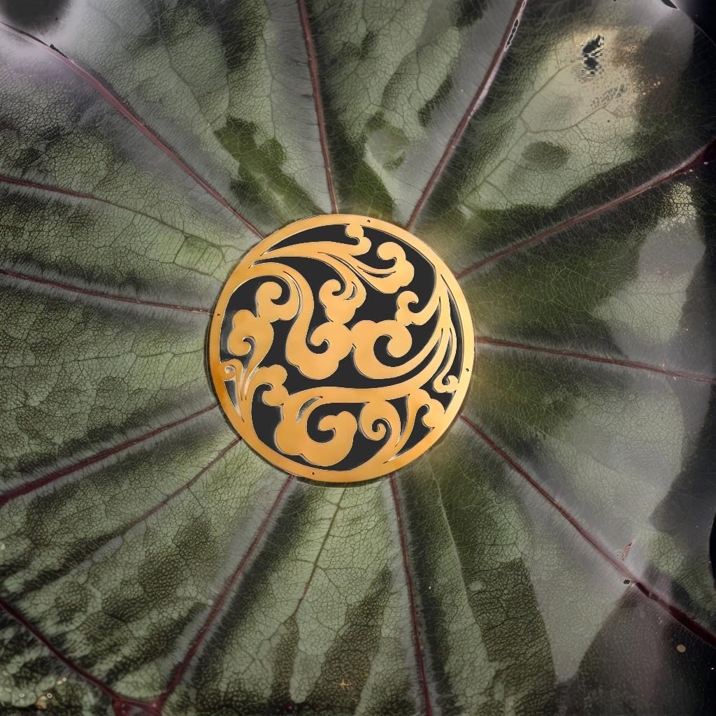 Copper Bird Bath Purification Disk, Water Wiggler for Bird Bath, Bird Bath Copper Disk, 1mm Reinforced 99% Pure Copper Cleaning Disk, Universal Fit for Outdoor Birdbaths, 4 Inch in Diameter (G)