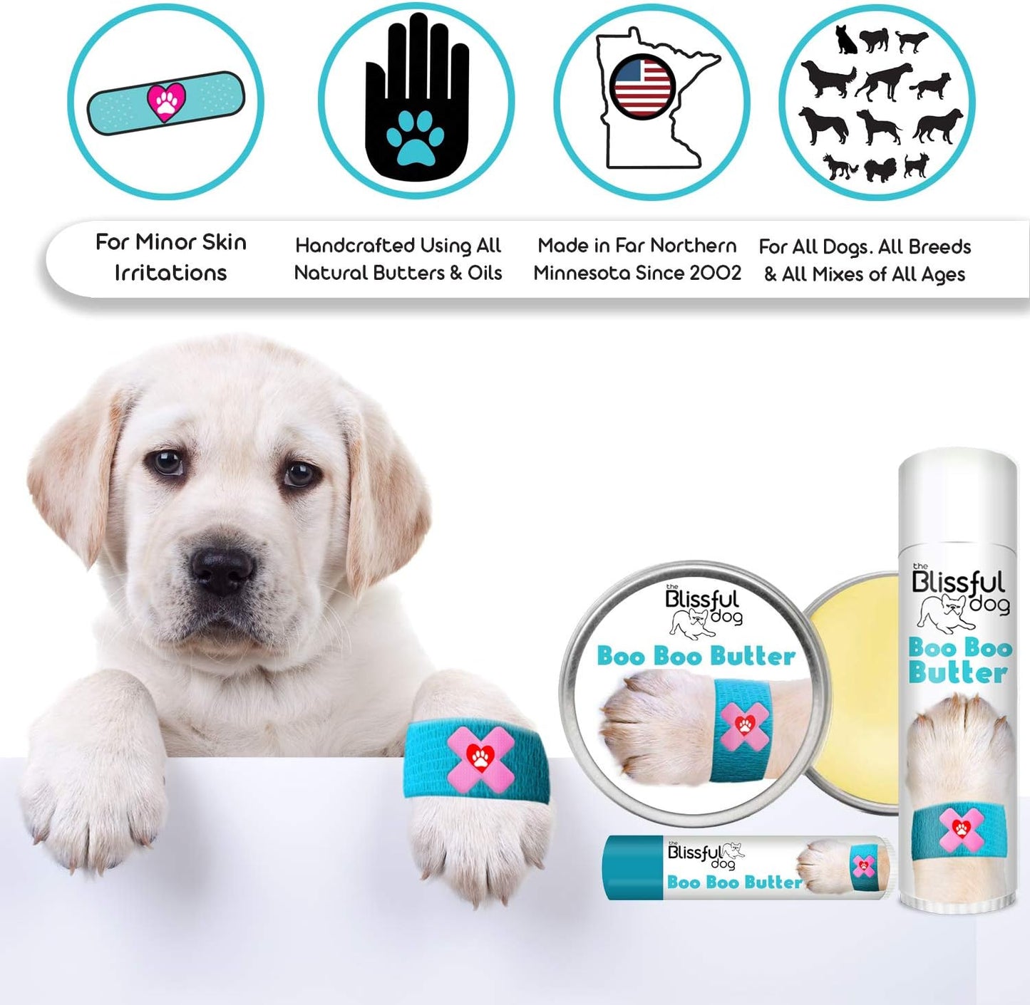 3 Cute Puppies Boo Boo Butter, 0.15 oz