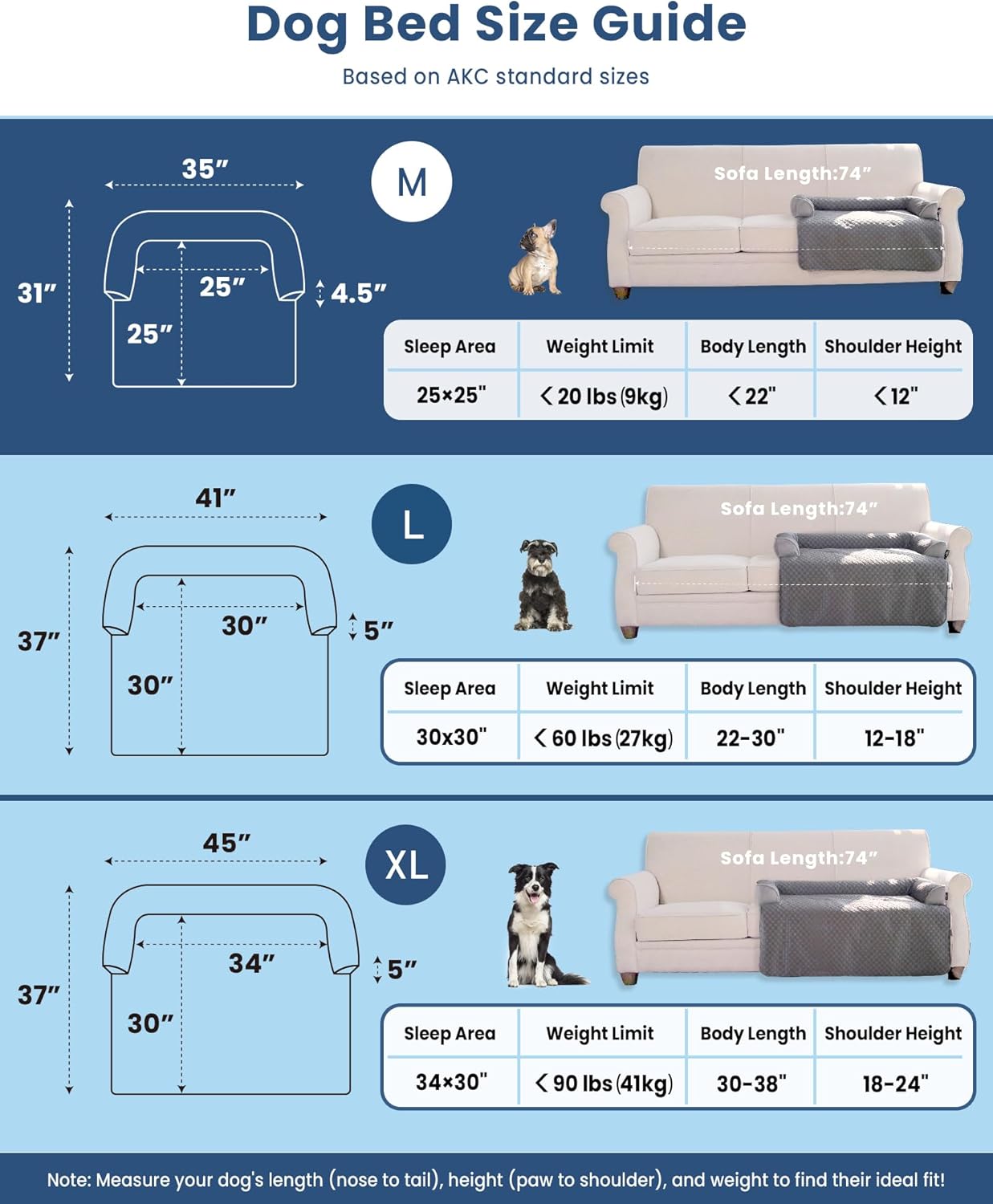 Medium Cooling Dog Bed – 35 x 31 inch Waterproof Couch Cover for Dogs Washable, Non-Slip Bottom Self Cooling Mat for Dogs, Durable & Non-Gel, Dog Couch Bed for Sofa Floor Car, Cooling Grey