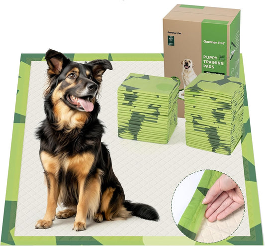 Gardner Pet Disposable Puppy Pads XL, 28" x 30" Dog Pee Pads for Dogs, Super Absorbent & Leak-Proof Full Edge-Wrapping Extra Thick Dog Potty Training Pads (50 Count)